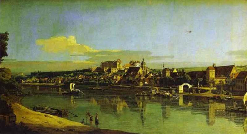 Bernardo Bellotto Pirna Seen from the Right Bank of the Elbe